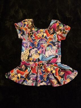Disney Halloween Villains Peplum Top